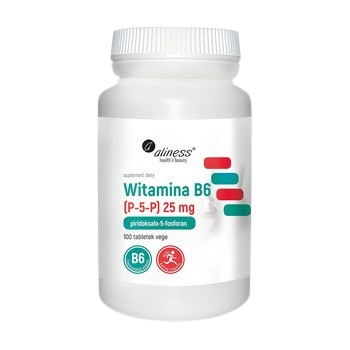 "Aliness" Witamina B6 (P-5-P) 25 mg x 100 tabl.