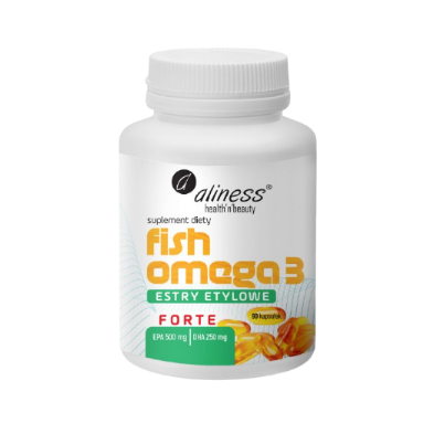 "Aliness" Fish Omega 3 FORTE Estry 500/250mg x 90 kaps.