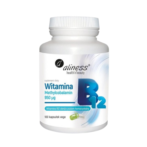 "Aliness" Witamina B12 Methylcobalamin 950 µg x 100 kaps.