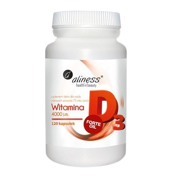 "Aliness" Witamina D3 FORTE oil 4000 j.m. x 120 kaps.
