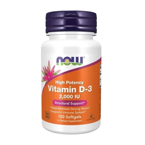 "NOW foods" Witamina D3 2000IU 120 softgels