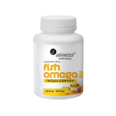 "Aliness" Fish Omega 3 Trójglicerydy 180/120mg x 60 kaps.