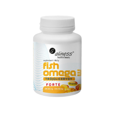"Aliness" Fish Omega 3 FORTE Trójglicerydy 500/250mg x 60 kaps.