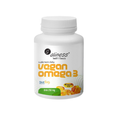 "Aliness" Vegan Omega 3 DHA 250 mg x 60 kaps.