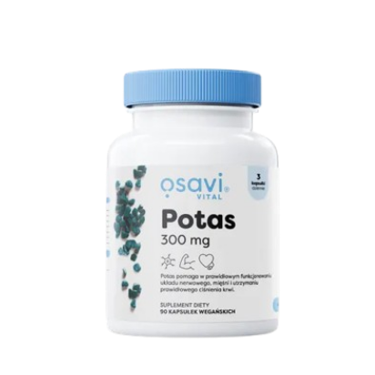 "Osavi" Potas, 300 mg - 90 kapsułek wegańskich